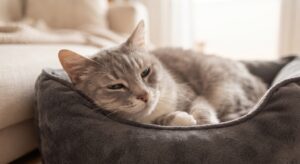 chat qui se sent mieux